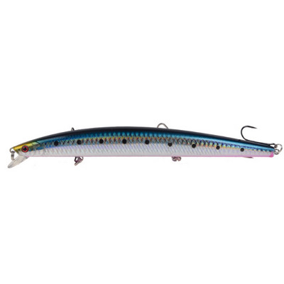 1gab jauni Big Laser Minnow zvejas mānekļi 18cm/24g zvejai ar cieto ēsmu Crankbaits Isca Artificiais Pesca jūras voblera peldēšanas ēsmas