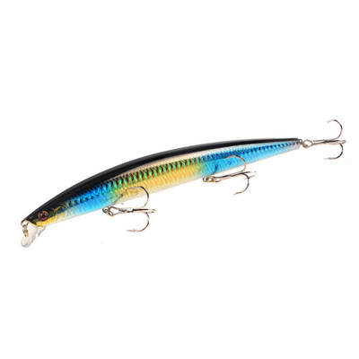 1gab jauni Big Laser Minnow zvejas mānekļi 18cm/24g zvejai ar cieto ēsmu Crankbaits Isca Artificiais Pesca jūras voblera peldēšanas ēsmas