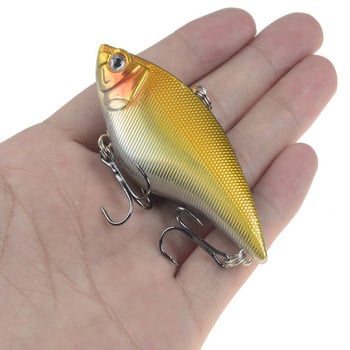 1 ΤΕΜ. Σκληρό VIB Fishing Lure 7cm 16g Πλαστικό Τεχνητό Δόλωμα Πρίμα Άγκιστρα Peche Bass Pike Trolling Pesca Είδη ψαρέματος