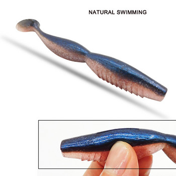 Качествена изкуствена стръв ESFISHING Spiner Wobbler Shad 100mm125mm For Pike Bass T Tail Jigging Pesca Soft Fishing Lure