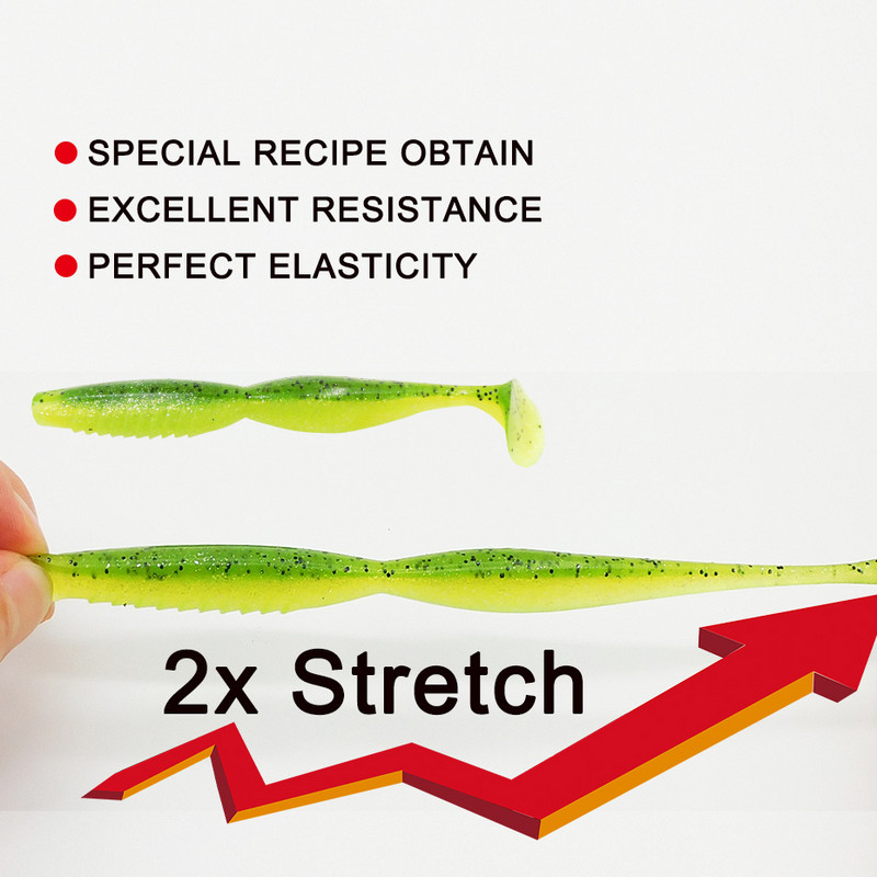 ESFISHING Kvaliteetne tehissööt, voblerivarre, 100 mm125 mm haugi bass T Saba jigging Pesca pehme kalastuslant