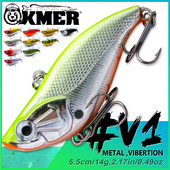 KMER 5,5cm 14g VIB Balancer Winter Bait All for Fishing Lures Wobbler Hooks for Pike Walleye Bass Equipment Accessories Tackle