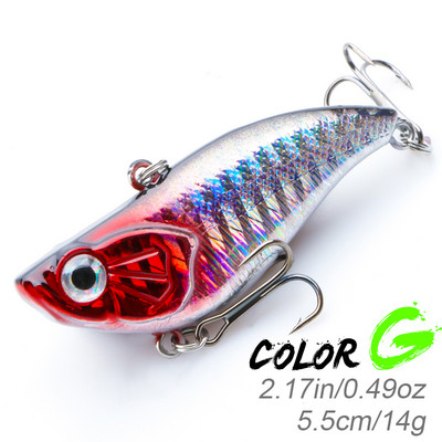 KMER 5,5cm 14g VIB Balancer Winter Bait All for Fishing Lures Wobbler Hooks for Pike Walleye Bass Equipment Accessories Tackle