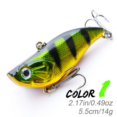 KMER 5,5cm 14g VIB Balancer Winter Bait All for Fishing Lures Wobbler Hooks for Pike Walleye Bass Equipment Accessories Tackle