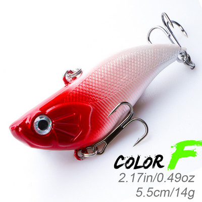 KMER 5,5cm 14g VIB Balancer Winter Bait All for Fishing Lures Wobbler Hooks for Pike Walleye Bass Equipment Accessories Tackle