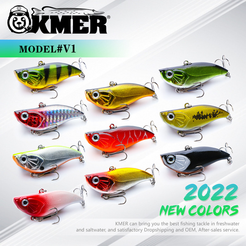 KMER 5,5cm 14g VIB Balancer Winter Bait All for Fishing Lures Wobbler Hooks for Pike Walleye Bass Equipment Accessories Tackle