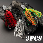 Naluci de pescuit 3 buc 94 mm 9 g Momeală metalică cu lamă cu fustă de cauciuc Wobbler artificial Buzzbait Jigging Momeală Spinner