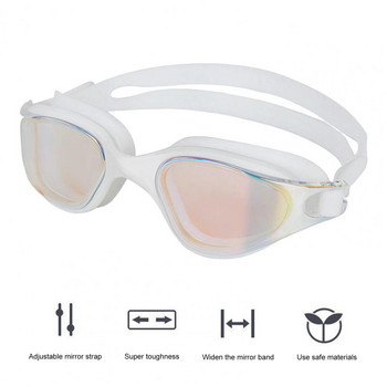 Γυαλιά κολύμβησης Επαγγελματικά γυαλιά κολύμβησης κατά της ομίχλης με προστασία UV Ευρεία όψη για άνδρες Γυναικεία Εργονομική σχεδίαση για χωρίς διαρροές