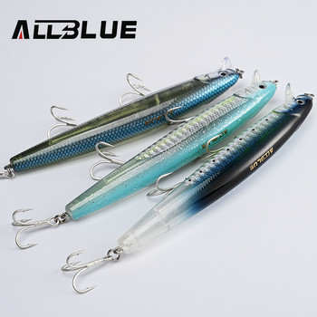 ALLBLUE FlashMinnow 110 Риболовна примамка 110 mm 17,8 g Glow Jerkbait Wobbler Slow Suspending Minnow Plastic Bait Bass Pike Tackle