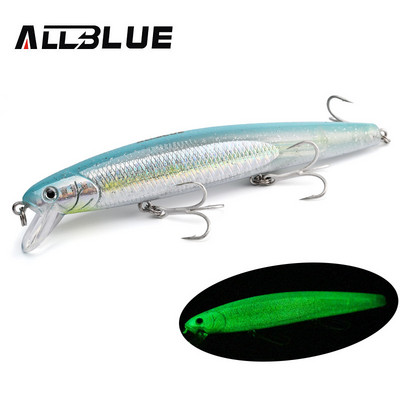 ALLBLUE FlashMinnow 110 mamac za ribolov 110 mm 17,8 g Glow Jerkbait vobler Slow Suspending Minnow plastični mamac pribor za bas štuku