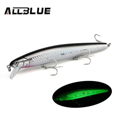ALLBLUE FlashMinnow 110 kalastuslant 110 mm 17,8 g Glow Jerkbait vobler, aeglane rippuv Minnow plastiksööt Bass haugivarustus
