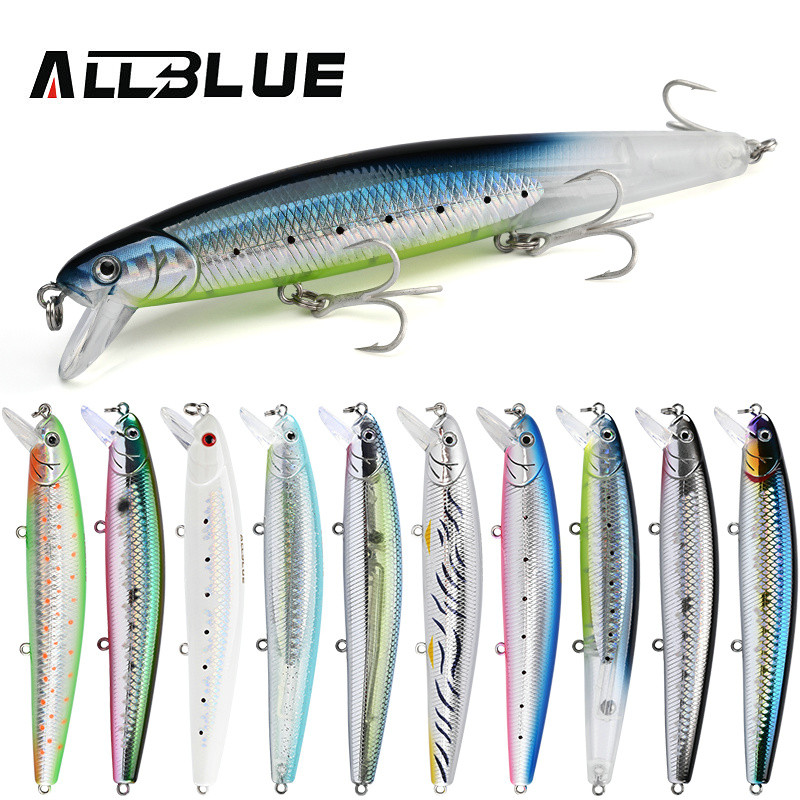ALLBLUE FlashMinnow 110 kalastuslant 110 mm 17,8 g Glow Jerkbait vobler, aeglane rippuv Minnow plastiksööt Bass haugivarustus