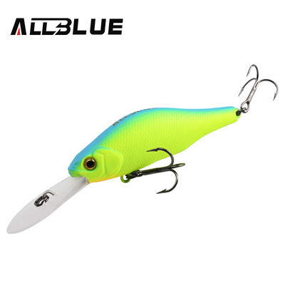 ALLBLUE HUNCH 70SP DR Nalucă de pescuit profesională 70mm 10g Suspend Wobbler Minnow Adâncime 1,5-2m Bass Stiuca Momeală artificială