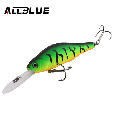 ALLBLUE HUNCH 70SP DR Nalucă de pescuit profesională 70mm 10g Suspend Wobbler Minnow Adâncime 1,5-2m Bass Stiuca Momeală artificială
