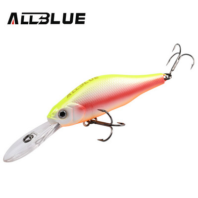 ALLBLUE HUNCH 70SP DR Nalucă de pescuit profesională 70mm 10g Suspend Wobbler Minnow Adâncime 1,5-2m Bass Stiuca Momeală artificială