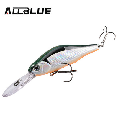 ALLBLUE HUNCH 70SP DR Nalucă de pescuit profesională 70mm 10g Suspend Wobbler Minnow Adâncime 1,5-2m Bass Stiuca Momeală artificială