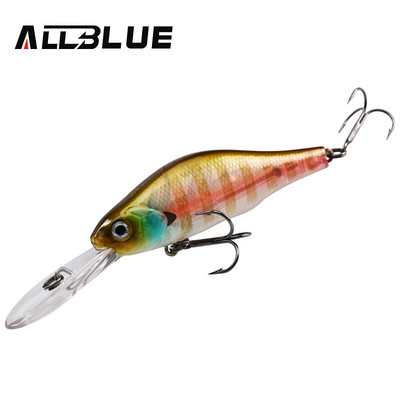 ALLBLUE HUNCH 70SP DR Nalucă de pescuit profesională 70mm 10g Suspend Wobbler Minnow Adâncime 1,5-2m Bass Stiuca Momeală artificială