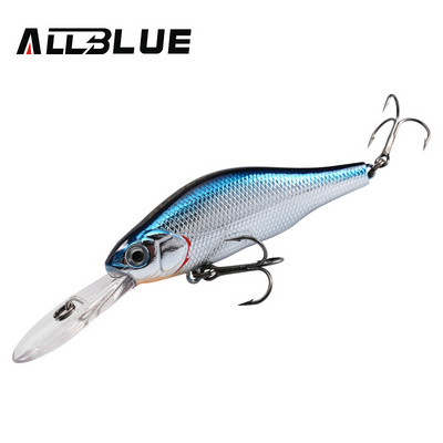 ALLBLUE HUNCH 70SP DR Nalucă de pescuit profesională 70mm 10g Suspend Wobbler Minnow Adâncime 1,5-2m Bass Stiuca Momeală artificială