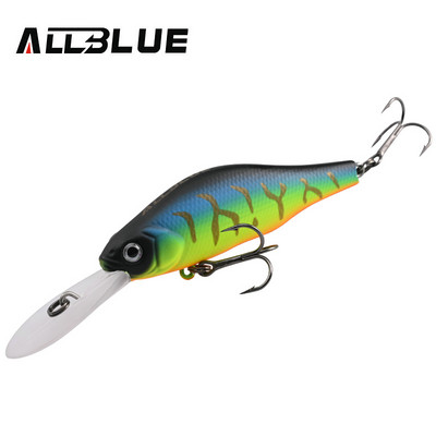 ALLBLUE HUNCH 70SP DR Nalucă de pescuit profesională 70mm 10g Suspend Wobbler Minnow Adâncime 1,5-2m Bass Stiuca Momeală artificială