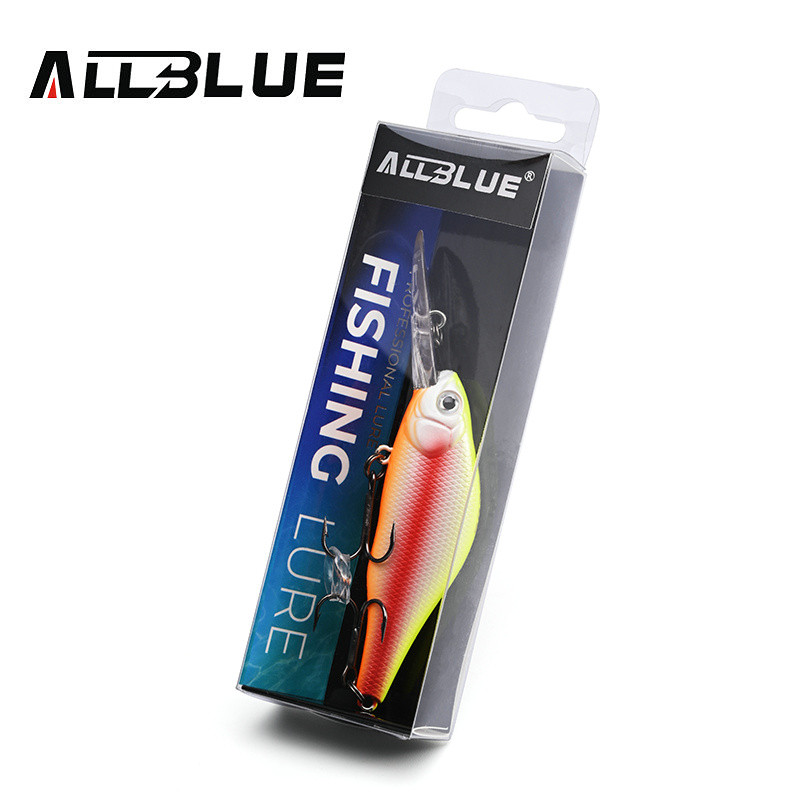 ALLBLUE HUNCH 70SP DR Nalucă de pescuit profesională 70mm 10g Suspend Wobbler Minnow Adâncime 1,5-2m Bass Stiuca Momeală artificială