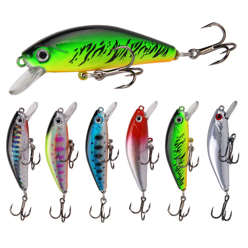 1τμχ Sinking wobbler 3D Eyes Fishing Lure 5,5cm 6,7g Mini Minnow Artificial Hard Bait Crankbait Floating Fishing Tacking