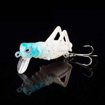 1 τεμ / παρτίδα 4,5 cm 3g έντομο Grasshopper Fishing Lures Flying Wobbler Lure σκληρό δόλωμα Ζωντανό τεχνητό δόλωμα Bass Swimbait pesca