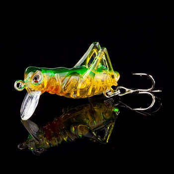 1 τεμ / παρτίδα 4,5 cm 3g έντομο Grasshopper Fishing Lures Flying Wobbler Lure σκληρό δόλωμα Ζωντανό τεχνητό δόλωμα Bass Swimbait pesca