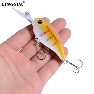 1 buc. Nalucă de pescuit cu manivela momeli artificiale dure 10 cm/15 g Crankbait Jerkbait Wobbler Aparatură de pescuit Bună cârlige înalte