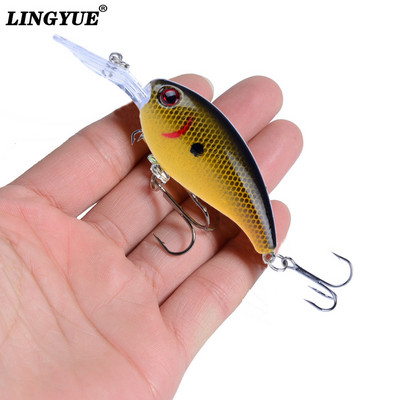 1 buc. Nalucă de pescuit cu manivela momeli artificiale dure 10 cm/15 g Crankbait Jerkbait Wobbler Aparatură de pescuit Bună cârlige înalte
