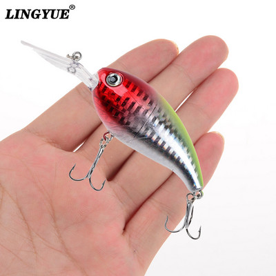 1 buc. Nalucă de pescuit cu manivela momeli artificiale dure 10 cm/15 g Crankbait Jerkbait Wobbler Aparatură de pescuit Bună cârlige înalte
