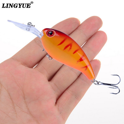 1 buc. Nalucă de pescuit cu manivela momeli artificiale dure 10 cm/15 g Crankbait Jerkbait Wobbler Aparatură de pescuit Bună cârlige înalte
