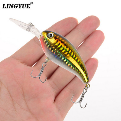 1 buc. Nalucă de pescuit cu manivela momeli artificiale dure 10 cm/15 g Crankbait Jerkbait Wobbler Aparatură de pescuit Bună cârlige înalte