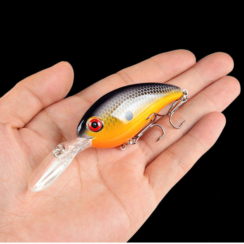 1 buc. Nalucă de pescuit cu manivela momeli artificiale dure 10 cm/15 g Crankbait Jerkbait Wobbler Aparatură de pescuit Bună cârlige înalte