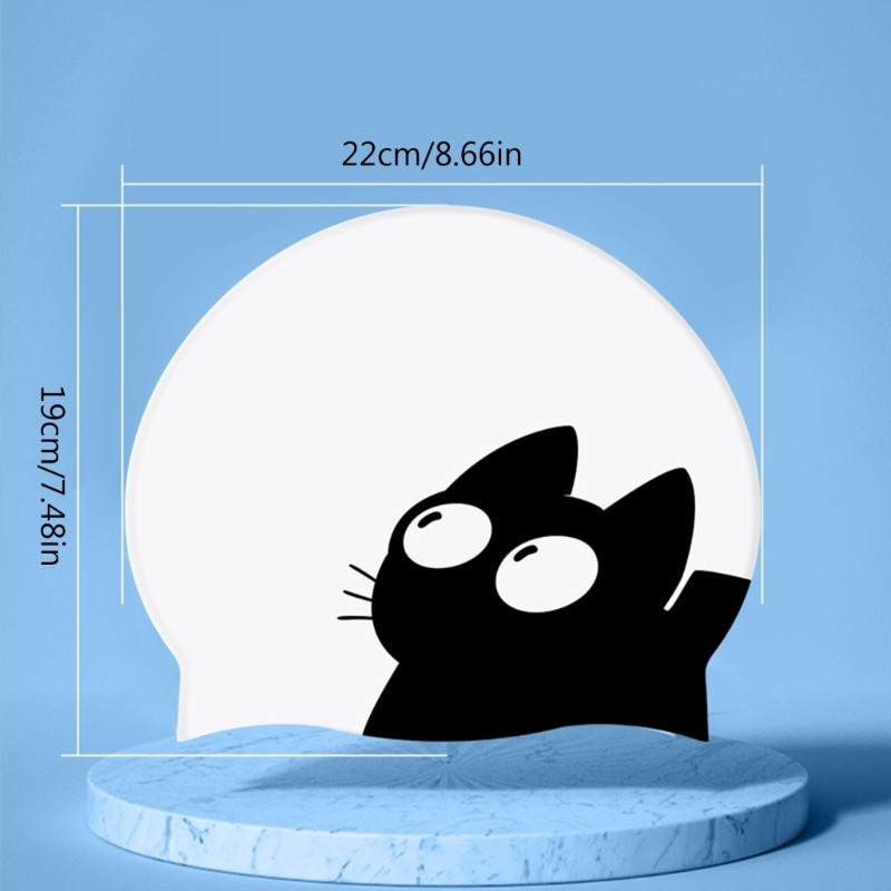 Armas kassi ujumismüts pikkadele juustele kõrvad kaitsevad lapsi lapsi veekindel elastne silikoon basseini müts ujumismütsid sukeldumismüts