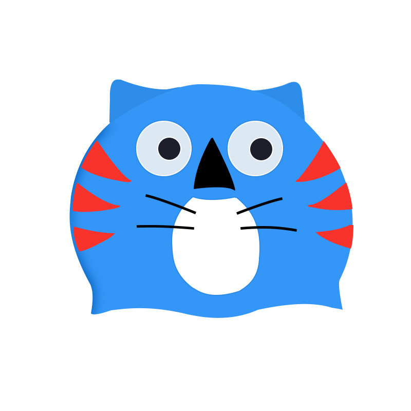 Multikas armsad loomad lastele silikoonist ujumismüts, pehme veekindel poistele, tüdrukutele, lastele universaalne ujumismüts, basseini tarvikud