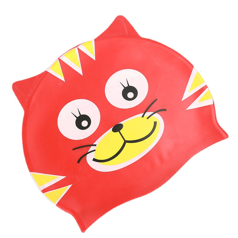 Multikas armsad loomad lastele silikoonist ujumismüts, pehme veekindel poistele, tüdrukutele, lastele universaalne ujumismüts, basseini tarvikud