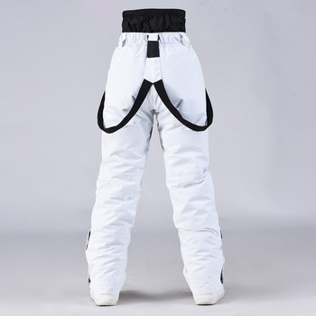 Нови мъжки и дамски топли единични ски панталони с двоен борд с еднакъв размер Водоустойчиви и ветроустойчиви панталони