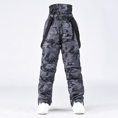 Νέα Ανδρικά και Γυναικεία Ίδια Μεγέθη Θερμό Παντελόνι Σκι Διπλής Σανίδας Αδιάβροχο και Αντιανεμικό Παντελόνι