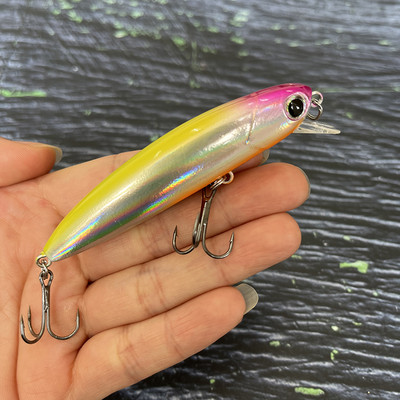 80mm 13g Sinking Minnow Fishing Lure Wobblers για πέστροφα Τεχνητό σκληρό δόλωμα Άγκιστρα Pesca Πλαστικά αξεσουάρ 3D αξεσουάρ μαγιό
