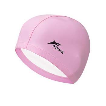 Άνδρες Γυναίκες Ενήλικες Ελαστικό αδιάβροχο ύφασμα PU Αθλητικό καπέλο κολύμβησης Καπέλο κολύμβησης Καπέλο κολύμβησης Καπέλο κολύμβησης μακριά μαλλιά Καπέλο προστασίας αυτιών