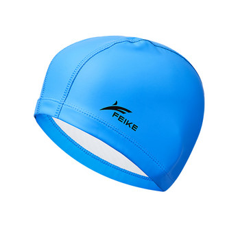 Άνδρες Γυναίκες Ενήλικες Ελαστικό αδιάβροχο ύφασμα PU Αθλητικό καπέλο κολύμβησης Καπέλο κολύμβησης Καπέλο κολύμβησης Καπέλο κολύμβησης μακριά μαλλιά Καπέλο προστασίας αυτιών