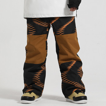 Gsou-Ski панталон за мъже и жени, панталон за сноуборд, ветроустойчив, водоустойчив, топъл, спортно облекло на открито, планински туризъм, зимен