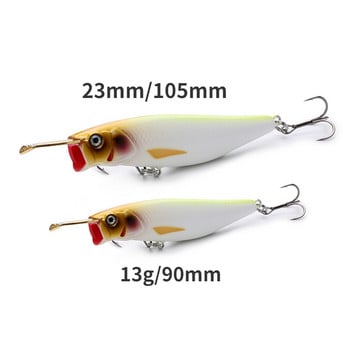 Pencil Fishing Lure Topwater Popper 13 23g Trolling Swimbait Walk The Dog Surface Jerkbait Japan Wobbler for Predator Pike Perch