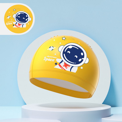 Παιδικά σκουφάκια κολύμβησης αγόρια κορίτσια Παιδιά χαριτωμένα καρτούν καπέλο κολύμβησης με υψηλή ελαστική προστασία αυτιών PU αδιάβροχο σκουφάκι κολύμβησης 2024 Νέο