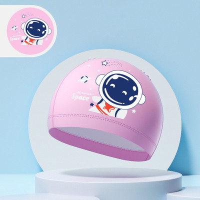 Παιδικά σκουφάκια κολύμβησης αγόρια κορίτσια Παιδιά χαριτωμένα καρτούν καπέλο κολύμβησης με υψηλή ελαστική προστασία αυτιών PU αδιάβροχο σκουφάκι κολύμβησης 2024 Νέο