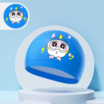 Παιδικά σκουφάκια κολύμβησης αγόρια κορίτσια Παιδιά χαριτωμένα καρτούν καπέλο κολύμβησης με υψηλή ελαστική προστασία αυτιών PU αδιάβροχο σκουφάκι κολύμβησης 2024 Νέο