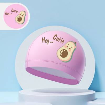 Παιδικά σκουφάκια κολύμβησης αγόρια κορίτσια Παιδιά χαριτωμένα καρτούν καπέλο κολύμβησης με υψηλή ελαστική προστασία αυτιών PU αδιάβροχο σκουφάκι κολύμβησης 2024 Νέο