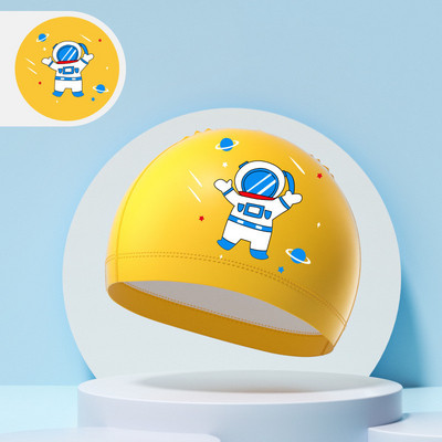 Παιδικά σκουφάκια κολύμβησης αγόρια κορίτσια Παιδιά χαριτωμένα καρτούν καπέλο κολύμβησης με υψηλή ελαστική προστασία αυτιών PU αδιάβροχο σκουφάκι κολύμβησης 2024 Νέο