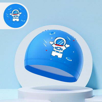 Παιδικά σκουφάκια κολύμβησης αγόρια κορίτσια Παιδιά χαριτωμένα καρτούν καπέλο κολύμβησης με υψηλή ελαστική προστασία αυτιών PU αδιάβροχο σκουφάκι κολύμβησης 2024 Νέο