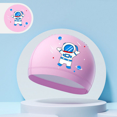 Παιδικά σκουφάκια κολύμβησης αγόρια κορίτσια Παιδιά χαριτωμένα καρτούν καπέλο κολύμβησης με υψηλή ελαστική προστασία αυτιών PU αδιάβροχο σκουφάκι κολύμβησης 2024 Νέο